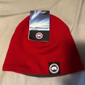 Canada Goose Vibrant Red Knit Hat